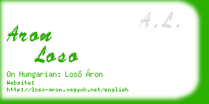 aron loso business card