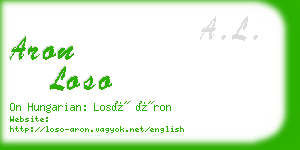 aron loso business card